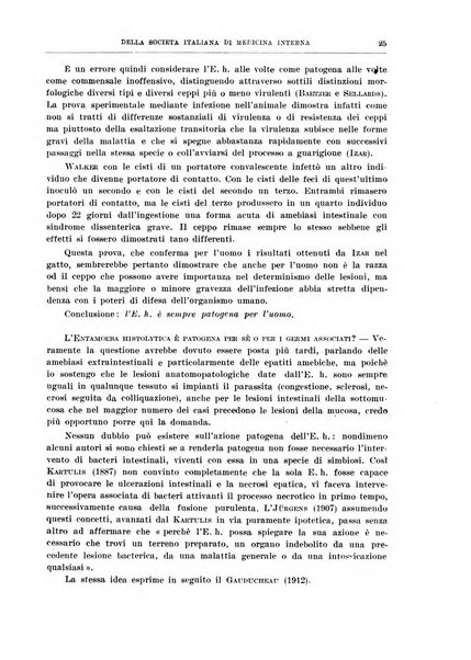 Lavori dei congressi di medicina interna