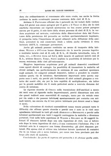 Lavori dei congressi di medicina interna