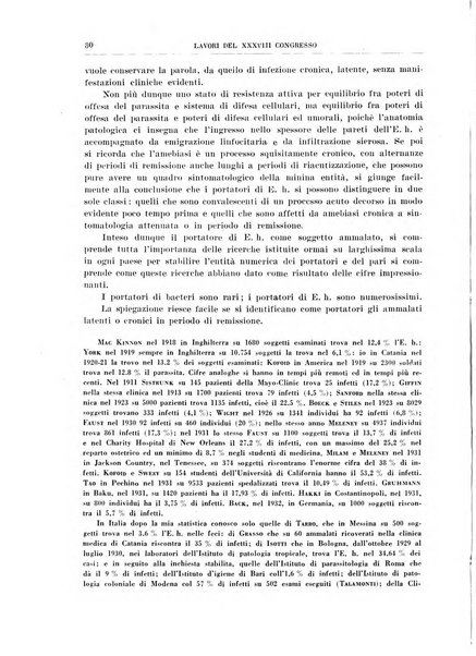 Lavori dei congressi di medicina interna