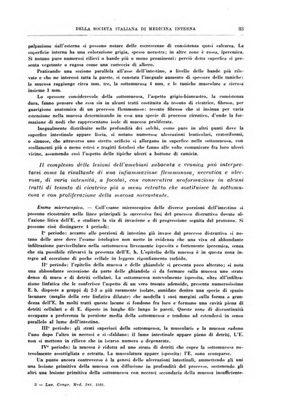 Lavori dei congressi di medicina interna