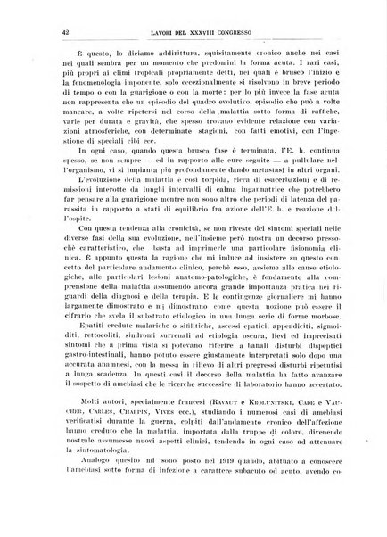 Lavori dei congressi di medicina interna