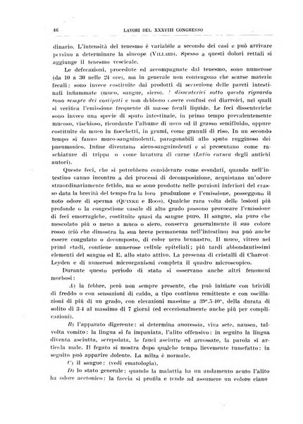 Lavori dei congressi di medicina interna