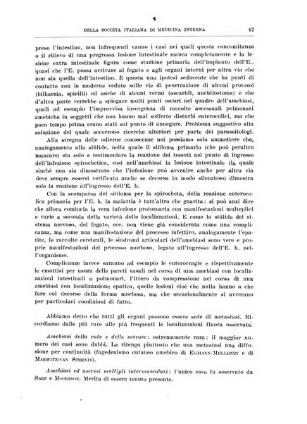 Lavori dei congressi di medicina interna