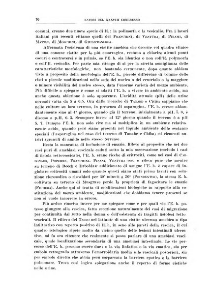 Lavori dei congressi di medicina interna