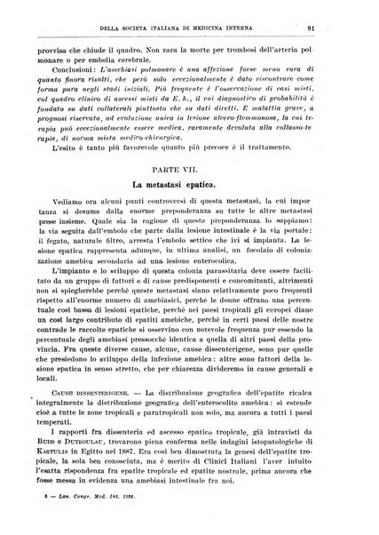 Lavori dei congressi di medicina interna