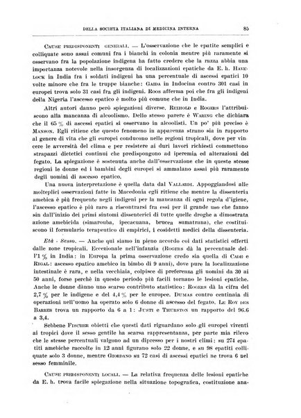 Lavori dei congressi di medicina interna