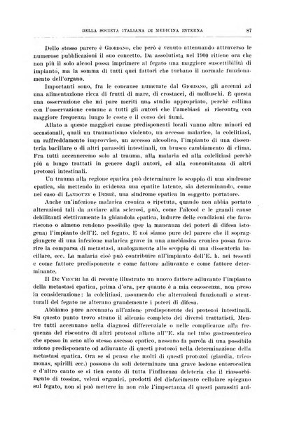 Lavori dei congressi di medicina interna