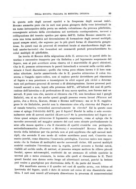 Lavori dei congressi di medicina interna