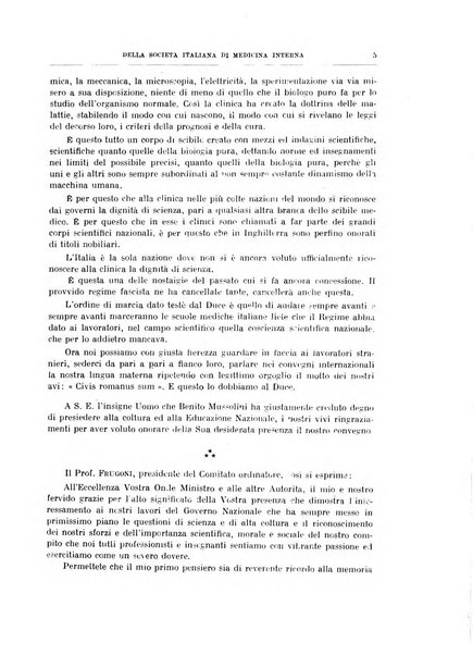 Lavori dei congressi di medicina interna