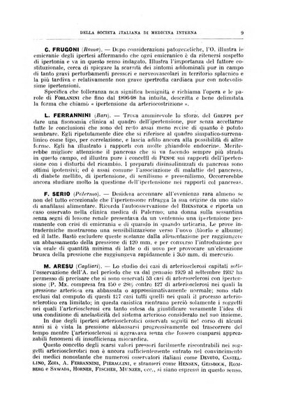 Lavori dei congressi di medicina interna