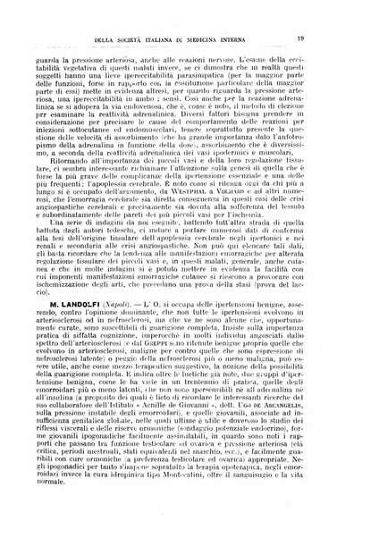 Lavori dei congressi di medicina interna