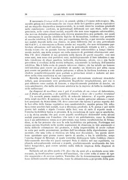 Lavori dei congressi di medicina interna