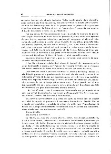 Lavori dei congressi di medicina interna