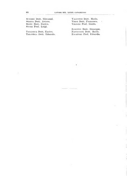 Lavori dei congressi di medicina interna