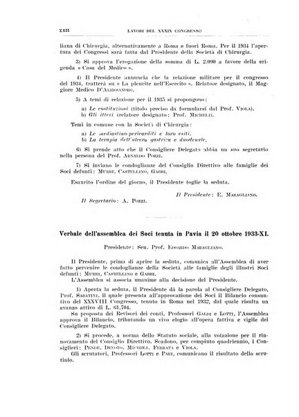 Lavori dei congressi di medicina interna