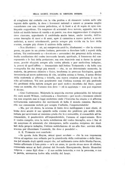 Lavori dei congressi di medicina interna