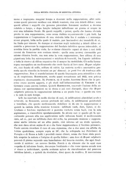 Lavori dei congressi di medicina interna