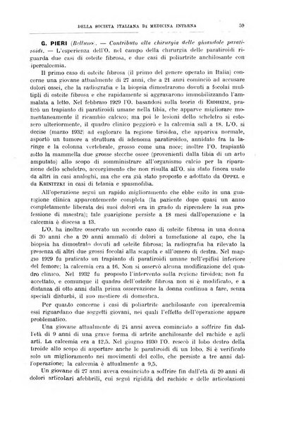 Lavori dei congressi di medicina interna