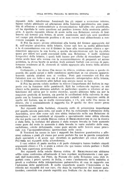 Lavori dei congressi di medicina interna