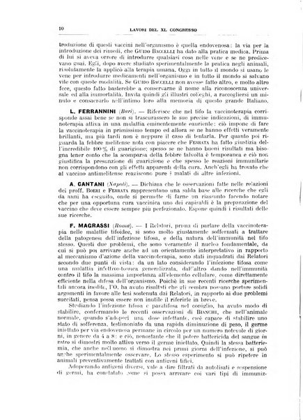Lavori dei congressi di medicina interna
