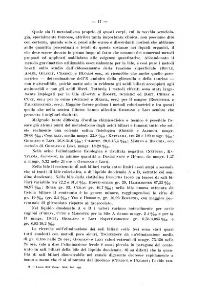Lavori dei congressi di medicina interna