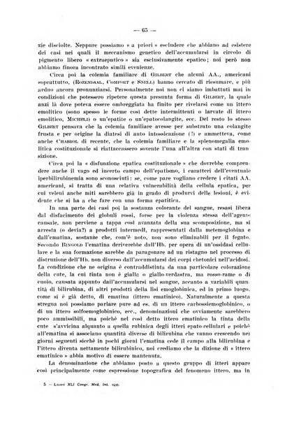 Lavori dei congressi di medicina interna