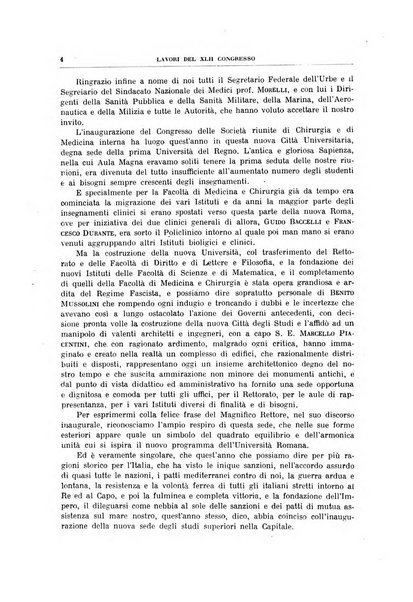 Lavori dei congressi di medicina interna