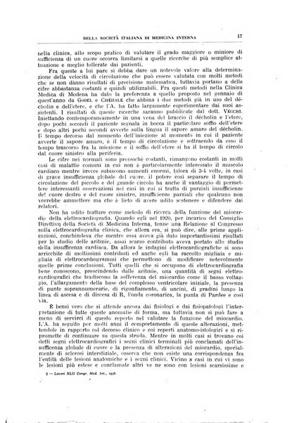 Lavori dei congressi di medicina interna