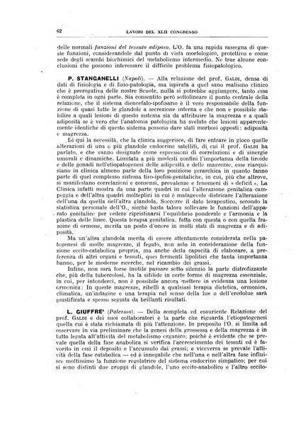 Lavori dei congressi di medicina interna