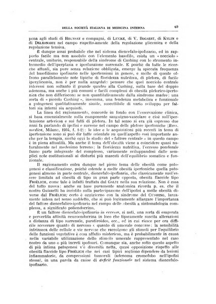 Lavori dei congressi di medicina interna