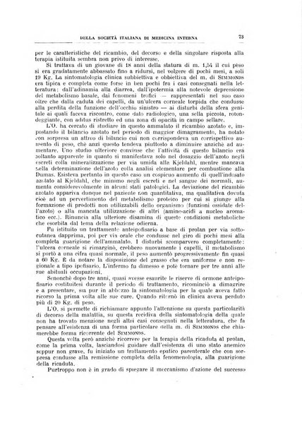 Lavori dei congressi di medicina interna