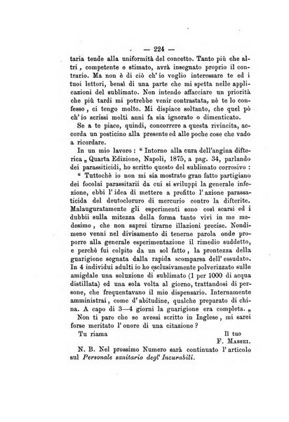 Gl'Incurabili giornale di medicina e chirurgia