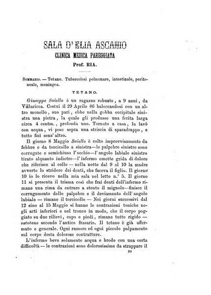 Gl'Incurabili giornale di medicina e chirurgia