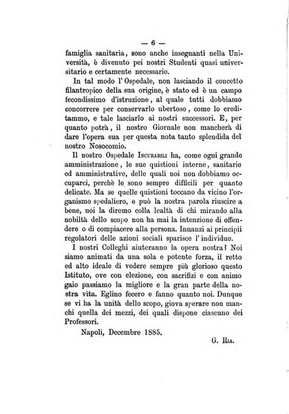 Gl'Incurabili giornale di medicina e chirurgia