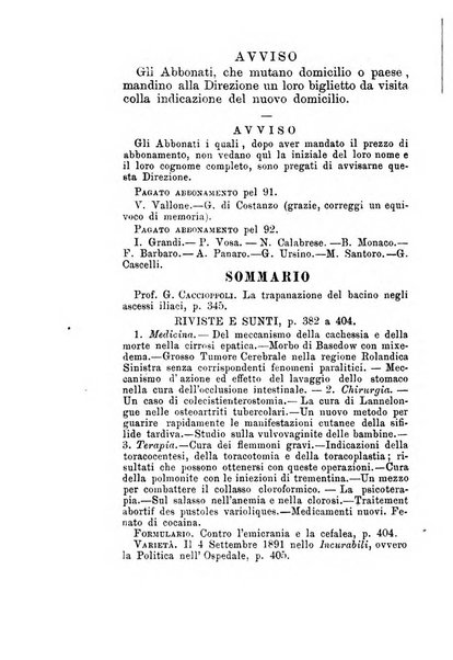 Gl'Incurabili giornale di medicina e chirurgia