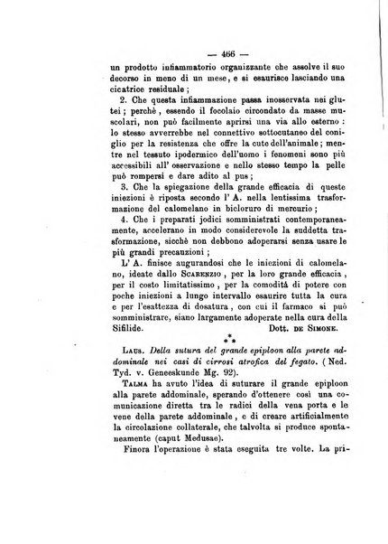 Gl'Incurabili giornale di medicina e chirurgia