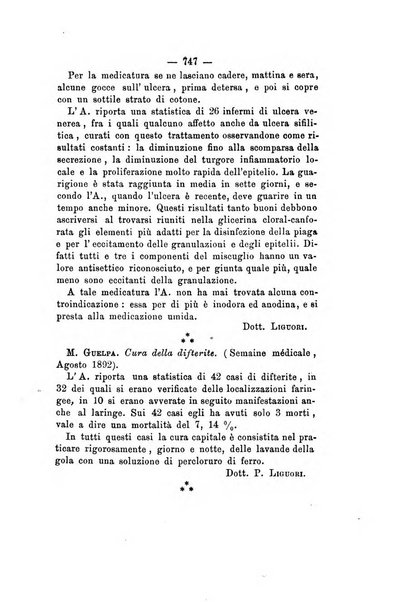 Gl'Incurabili giornale di medicina e chirurgia