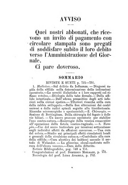 Gl'Incurabili giornale di medicina e chirurgia