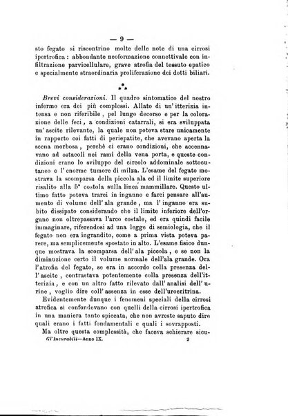 Gl'Incurabili giornale di medicina e chirurgia