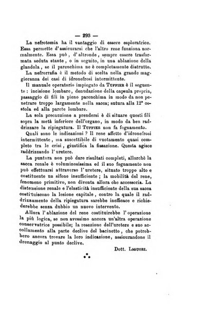 Gl'Incurabili giornale di medicina e chirurgia