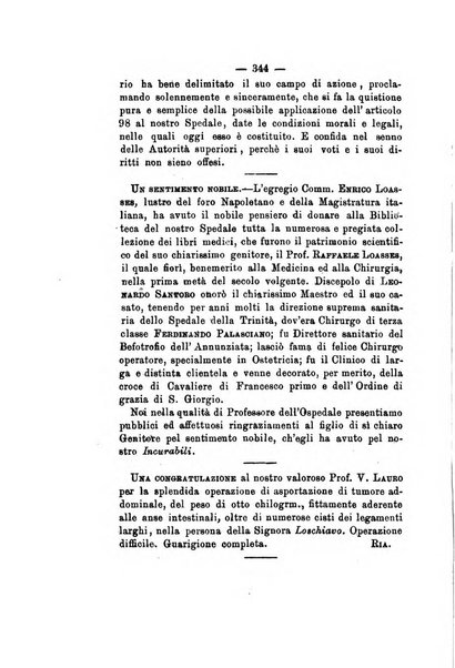 Gl'Incurabili giornale di medicina e chirurgia