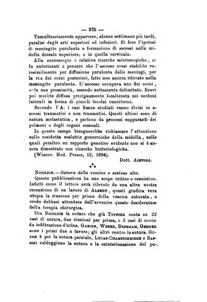 Gl'Incurabili giornale di medicina e chirurgia