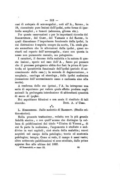 Gl'Incurabili giornale di medicina e chirurgia