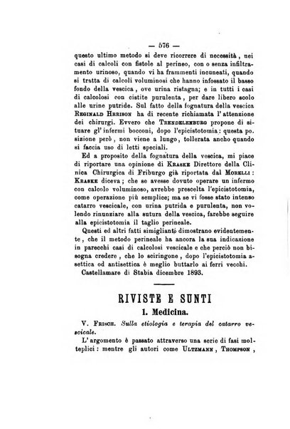 Gl'Incurabili giornale di medicina e chirurgia