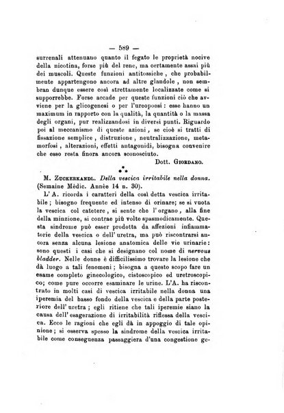 Gl'Incurabili giornale di medicina e chirurgia