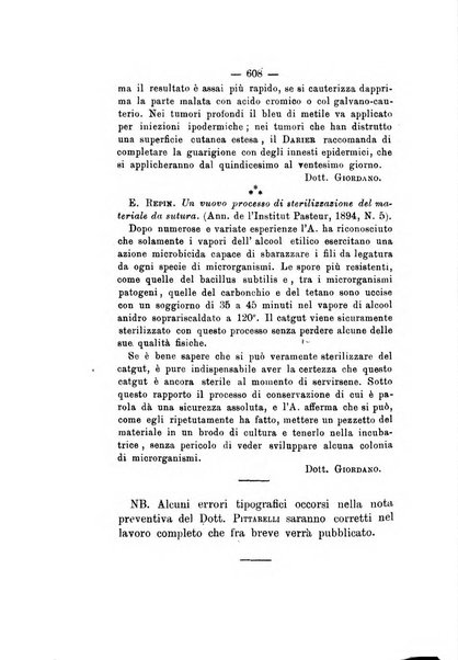 Gl'Incurabili giornale di medicina e chirurgia