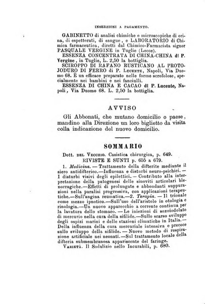 Gl'Incurabili giornale di medicina e chirurgia