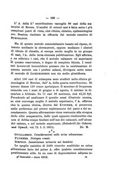 Gl'Incurabili giornale di medicina e chirurgia