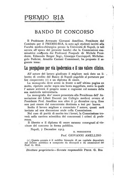 Gl'Incurabili giornale di medicina e chirurgia