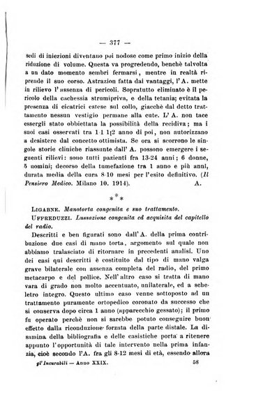 Gl'Incurabili giornale di medicina e chirurgia